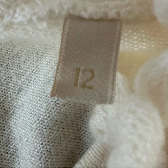Designer I Pinco Pallino Baby Girls 100% Cashmere Wrap Sweater Cream Bow Wedding - Picture 7 of 7